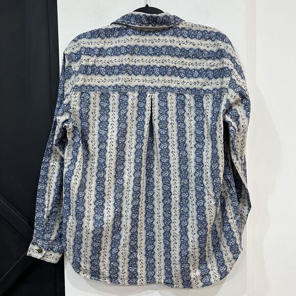 Vintage Lizwear Women’s Floral Button Up Shirt Western Blouse Cottage Medium - Picture 5 of 5